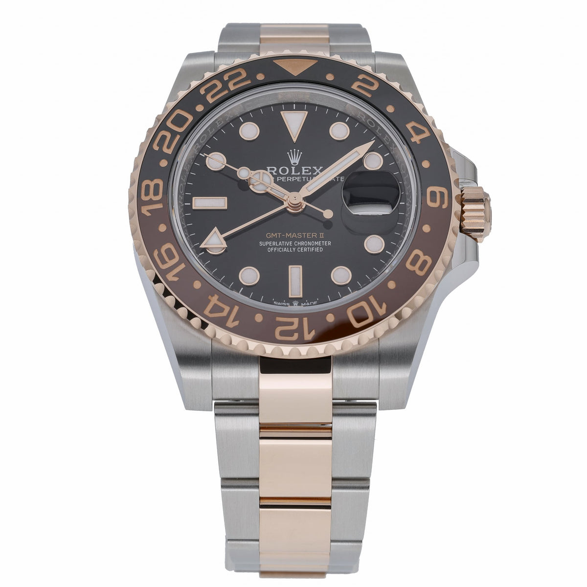 Rolex GMT-Master II 126711CHNR with black dial and steel & rose gold case - product image 2