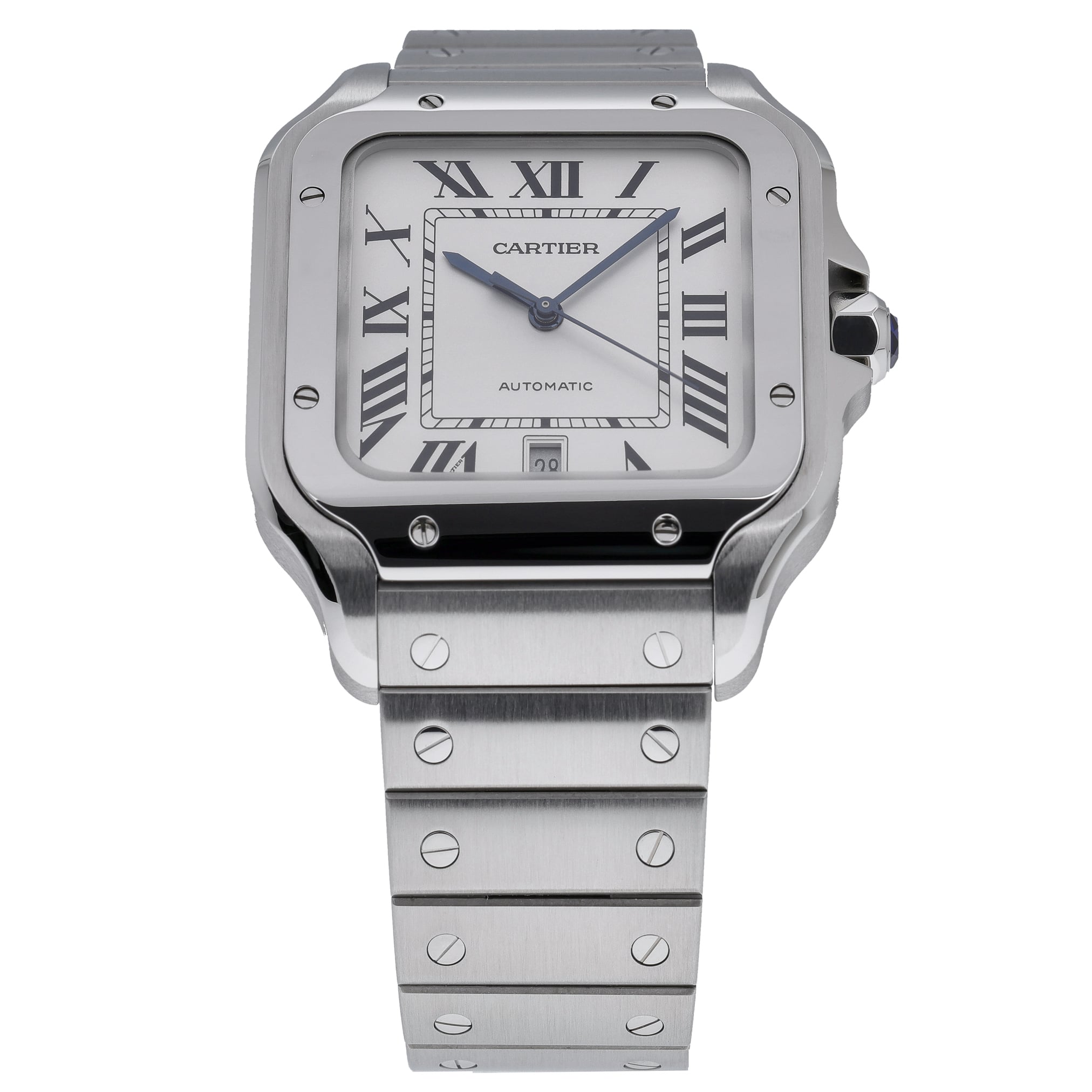 Cartier Santos De Cartier WSSA009 with white dial and steel case - product image 2