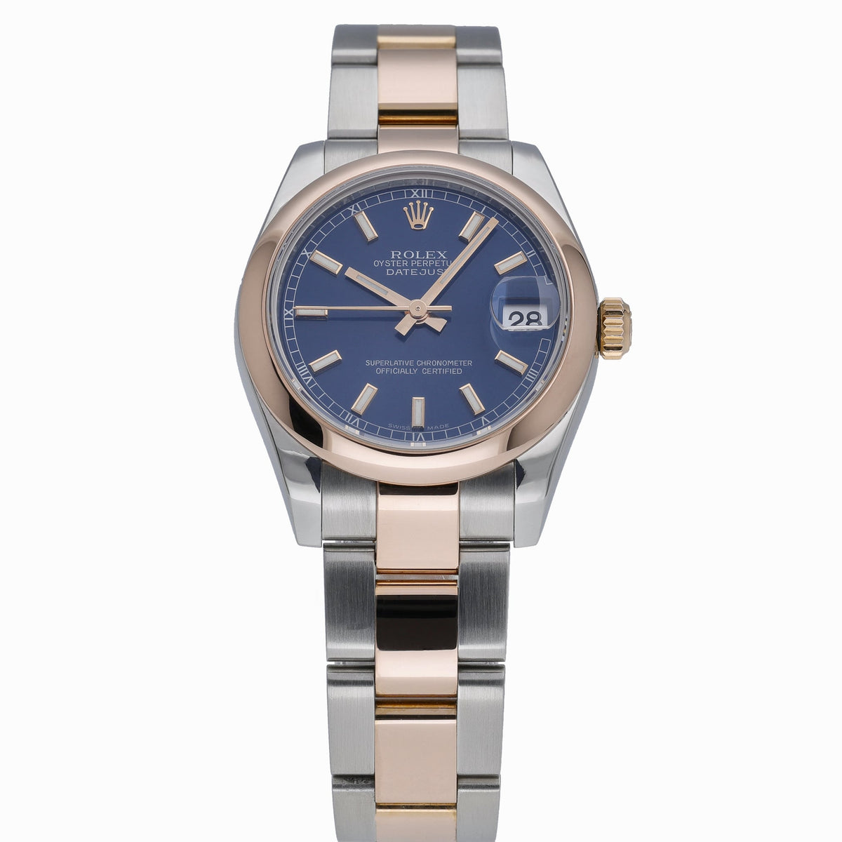 Rolex Datejust 31 178241 with blue dial and steel & rose gold case - product image 2