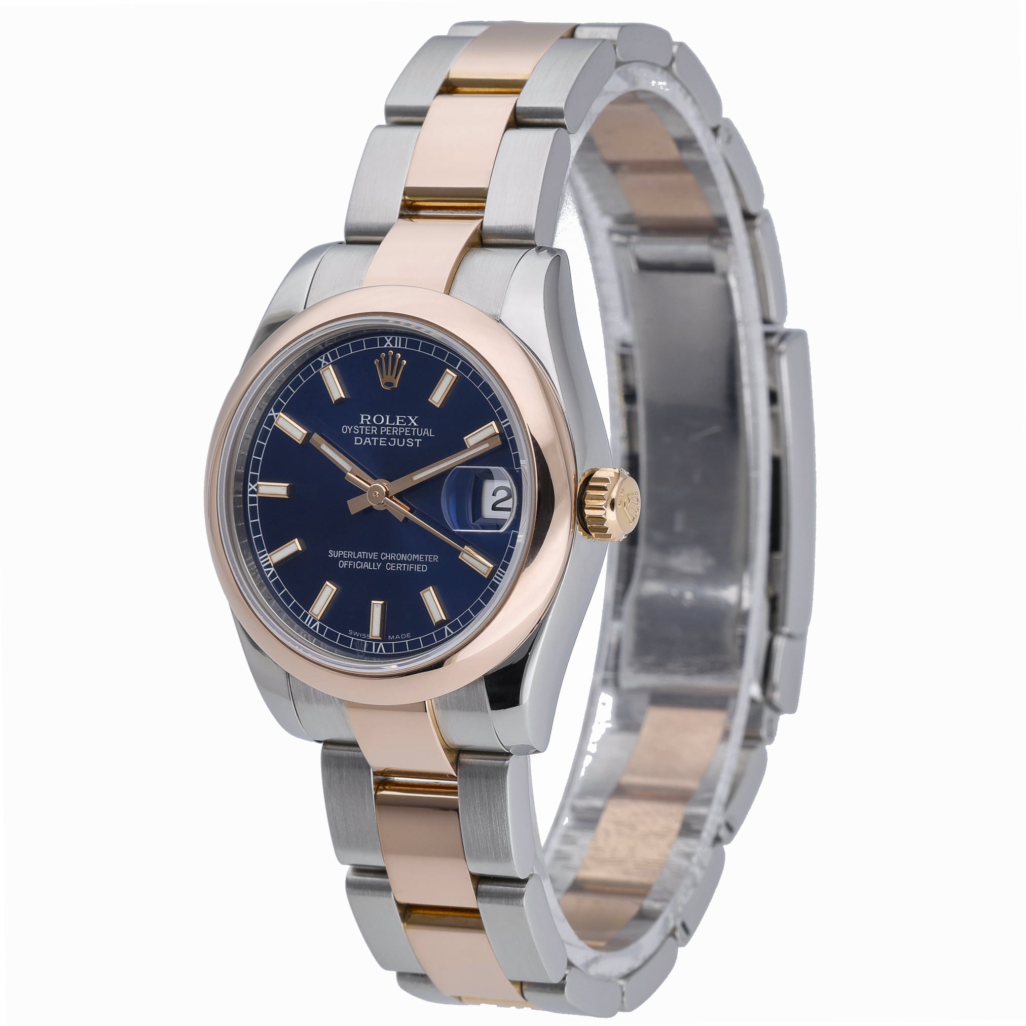 Rolex Datejust 31 178241 with blue dial and steel & rose gold case - product image 3