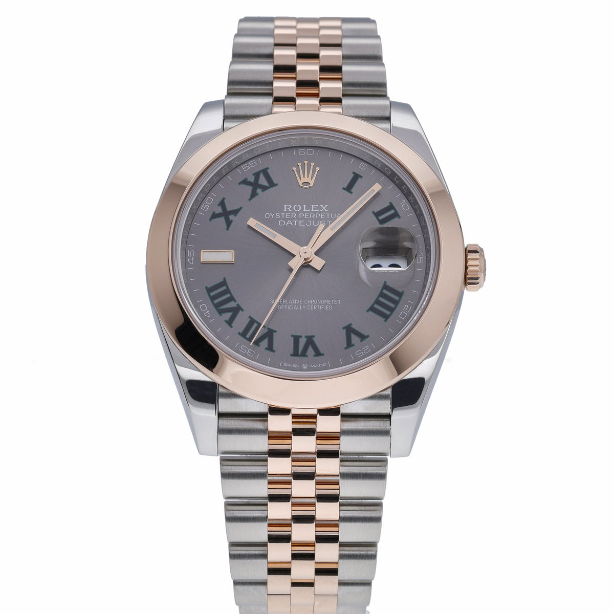 Rolex Datejust 41 126301 with slate dial and steel & rose gold case - product image 2
