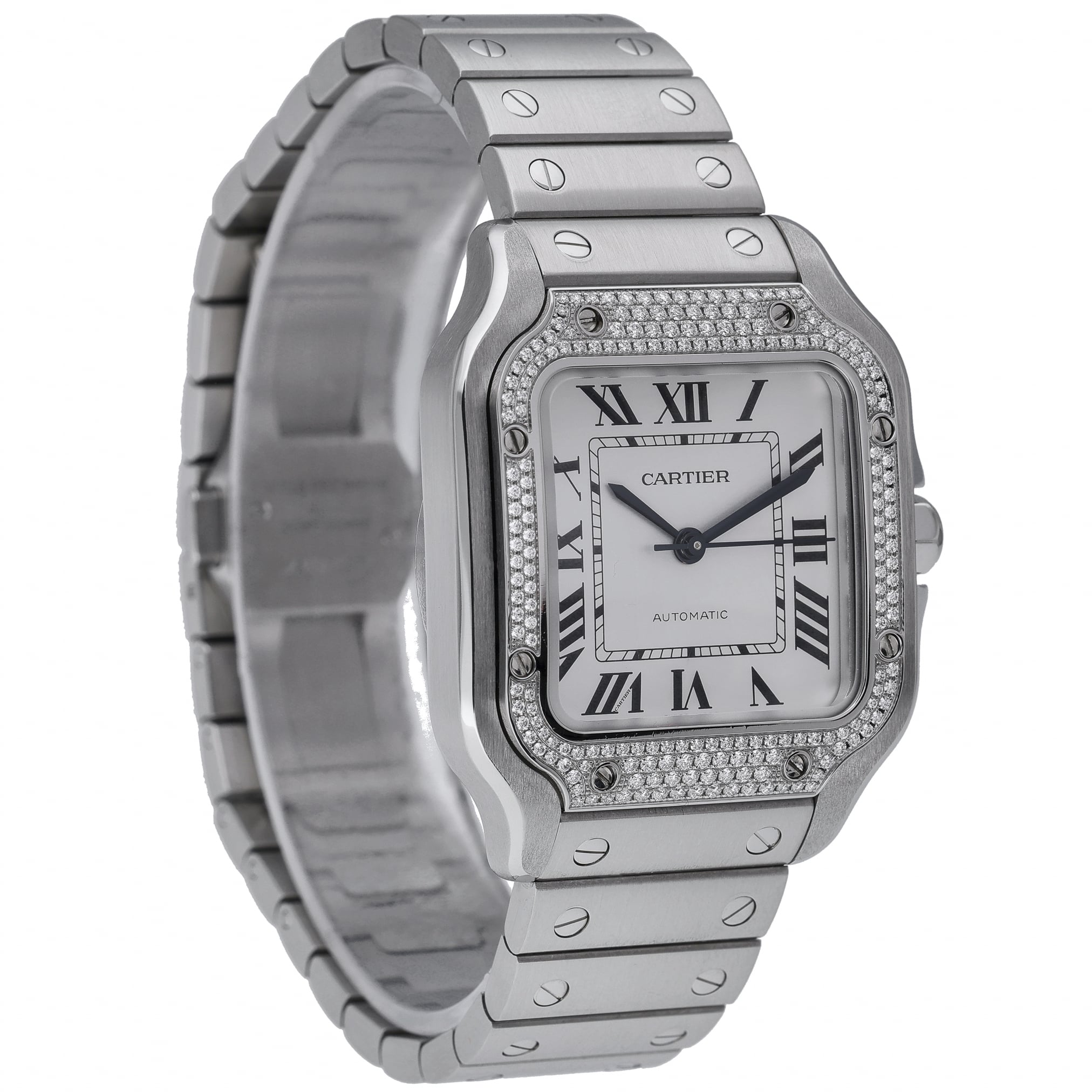 Cartier Santos W4SA0005 with silver dial and steel case - product image 4