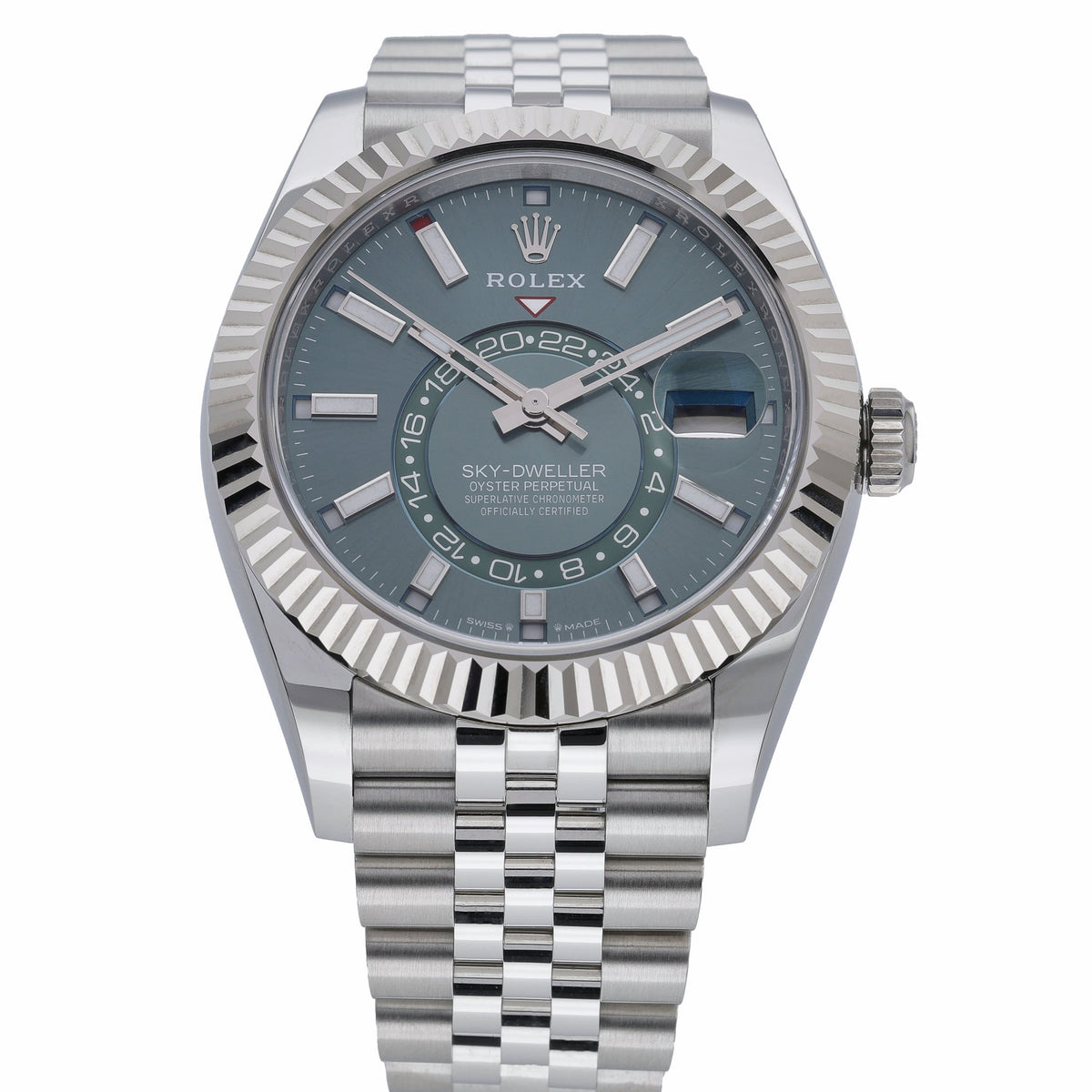 Rolex Sky-Dweller 336934 with green dial and steel & white gold case - product image 2