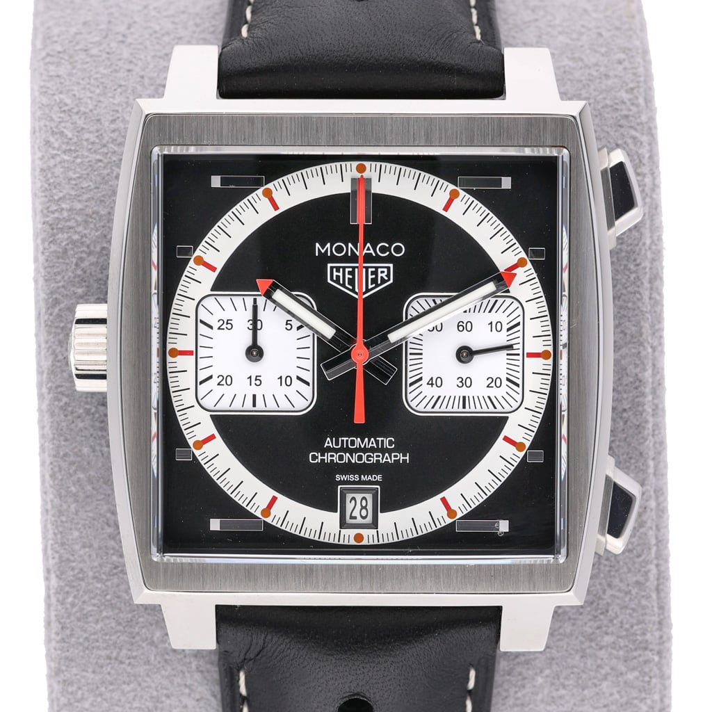 Tag Heuer Monaco CAW211V with green dial and steel case - product image 4