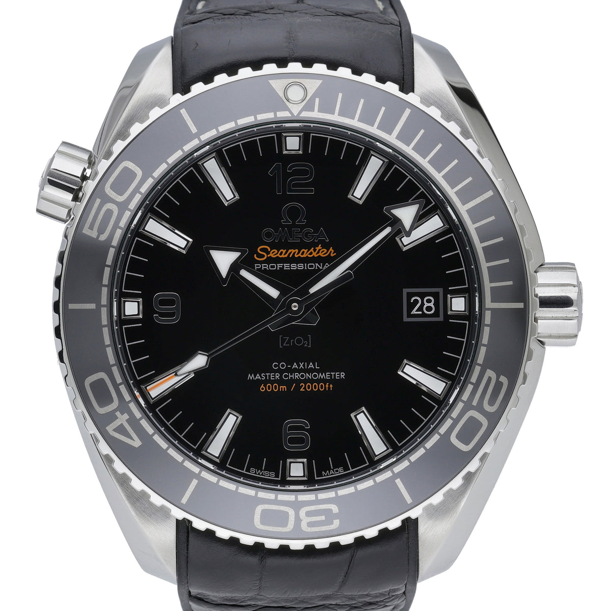 Omega Seamaster Planet Ocean 215.33.44.21.01.001 with black dial and steel case