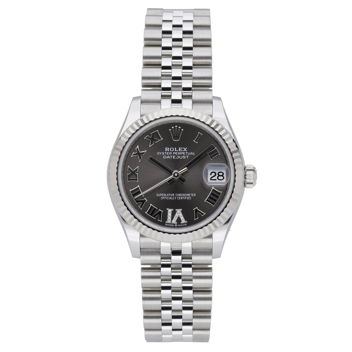 Rolex Datejust 278274 with dark grey dial and steel & white gold case - product image 2