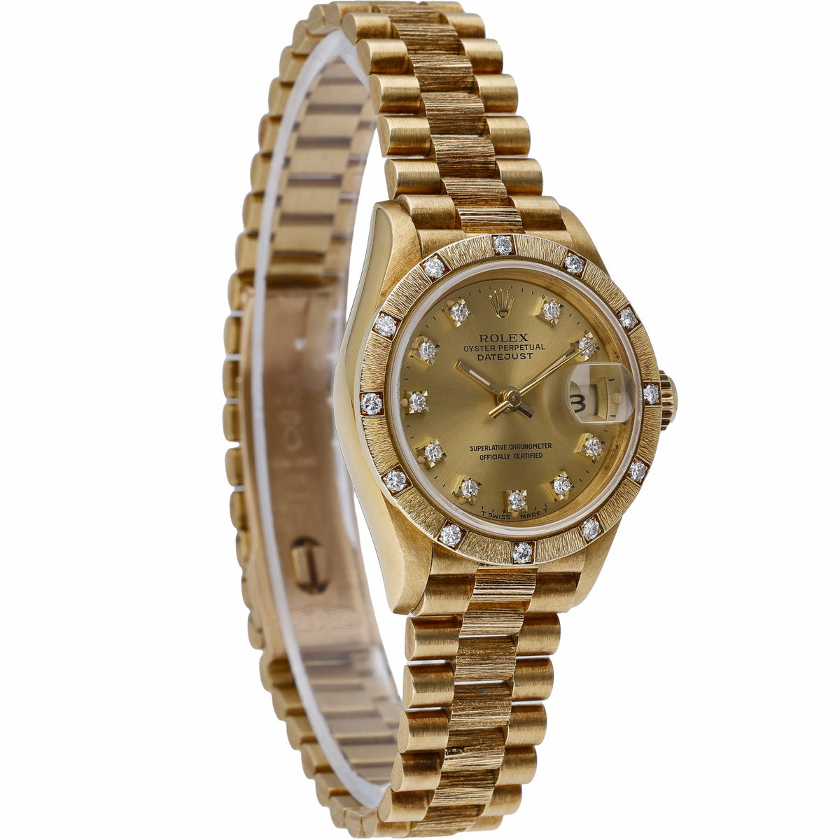 Rolex Datejust 69288 with champagne dial and 18ct yellow gold case - product image 4