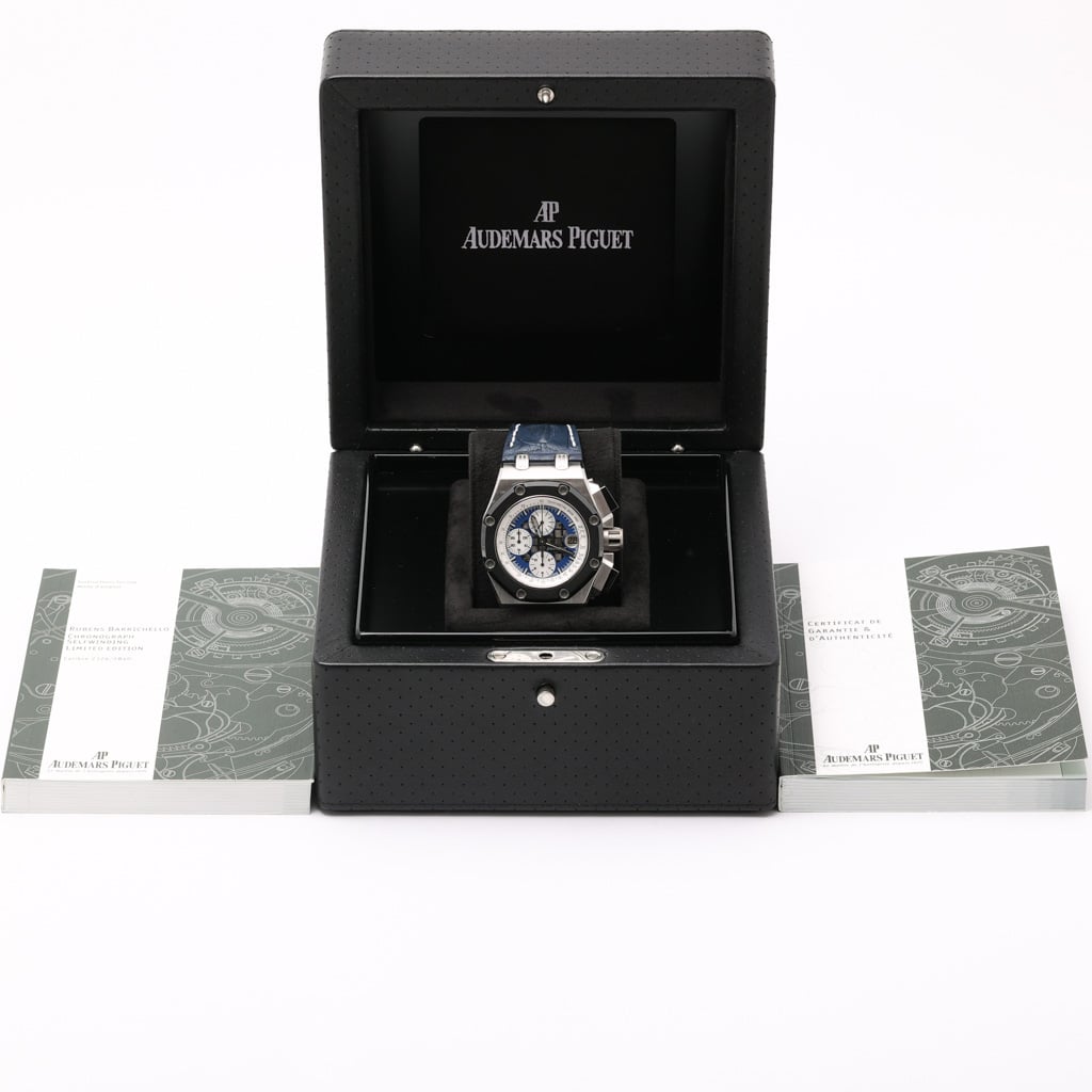 Audemars Piguet Rubens Barrichello 26078PO.OO.D018CR.01 with blue dial and platinum case - product image 4
