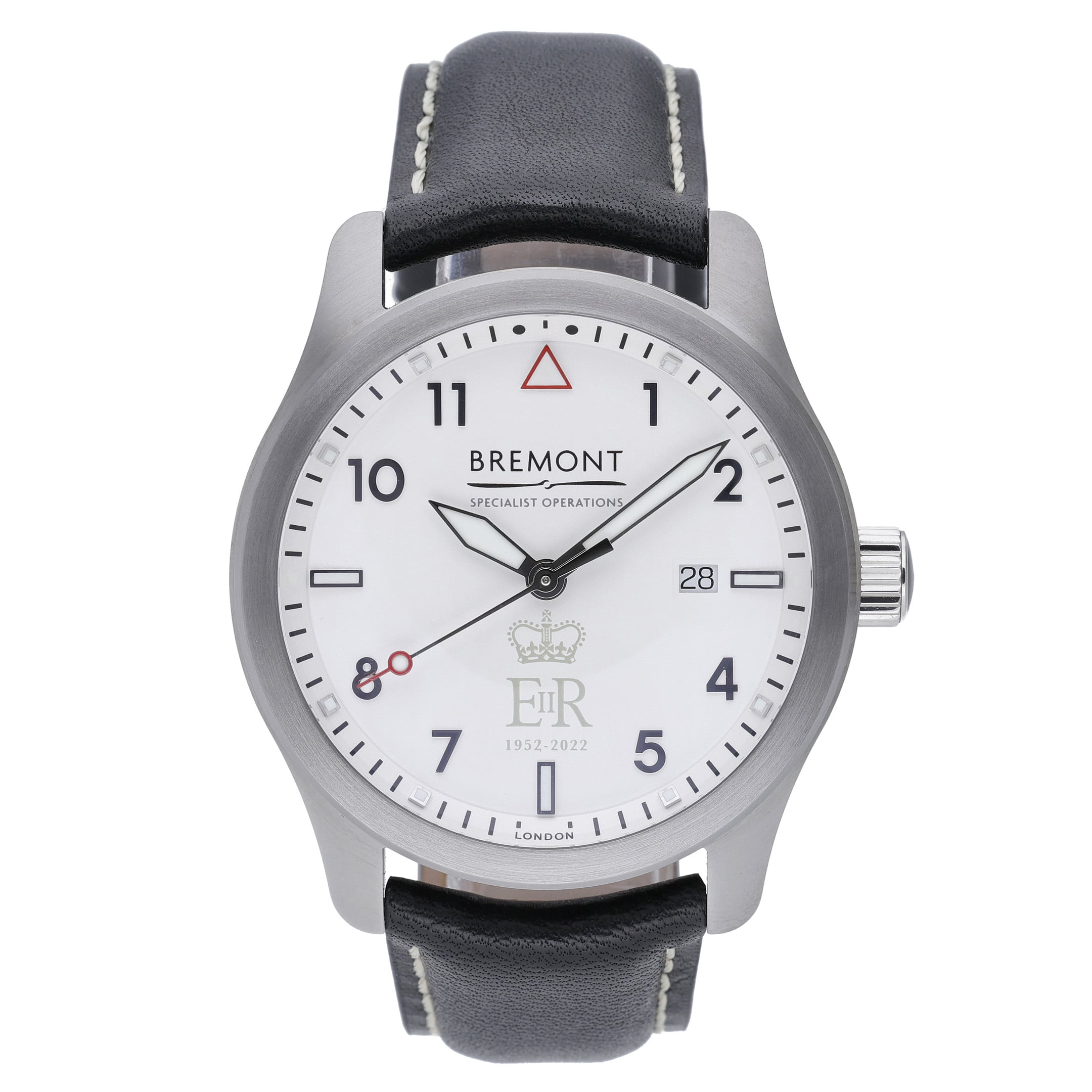 Bremont Solo Solo43B-RASP-JUBILEE-S with white dial and steel case - product image 2