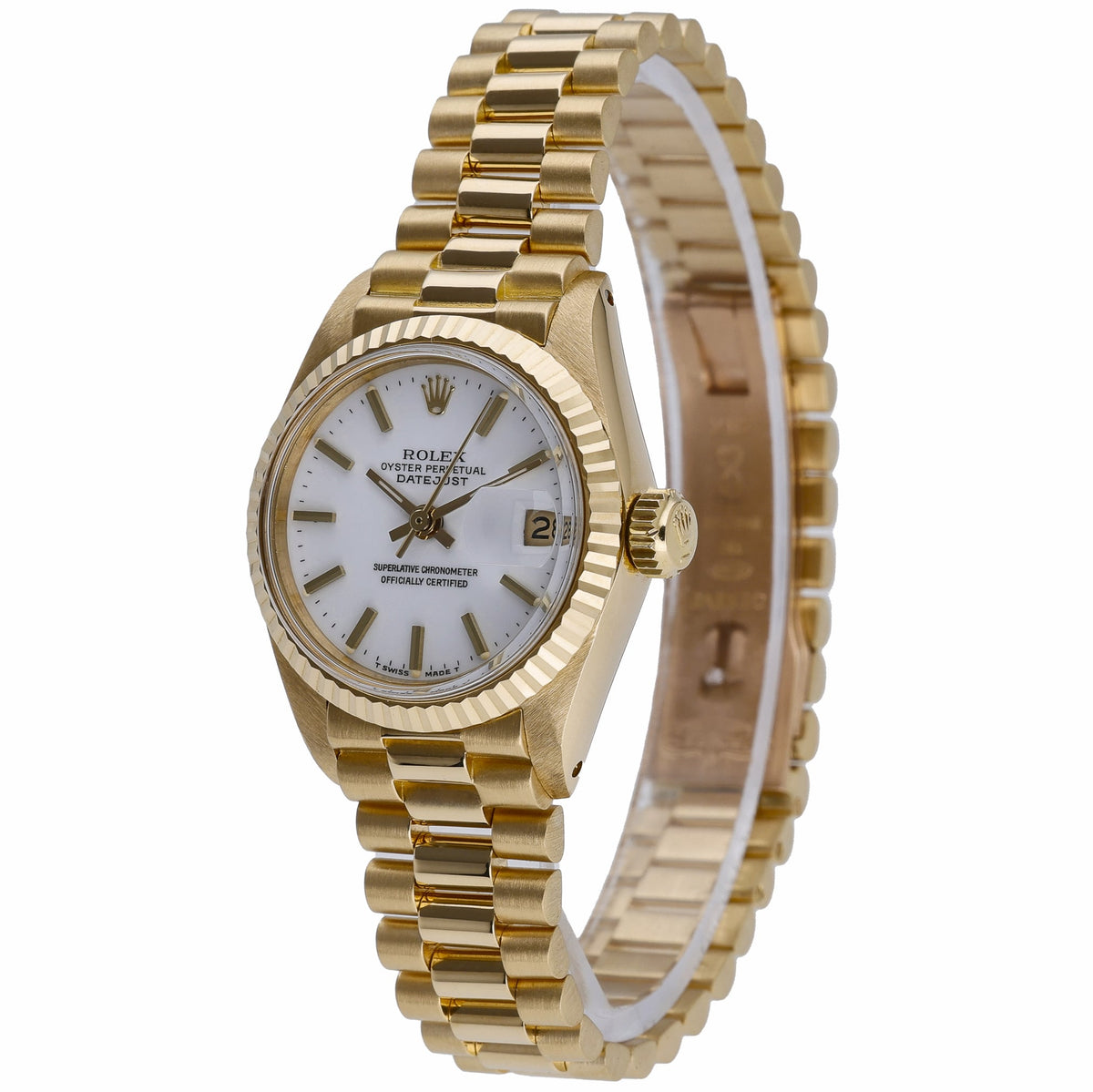 Rolex Datejust 6917 with white dial and 18ct yellow gold case - product image 3