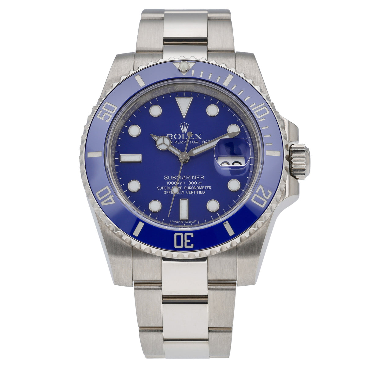 Rolex Submariner 116619LB with blue dial and 18ct white gold case - product image 3