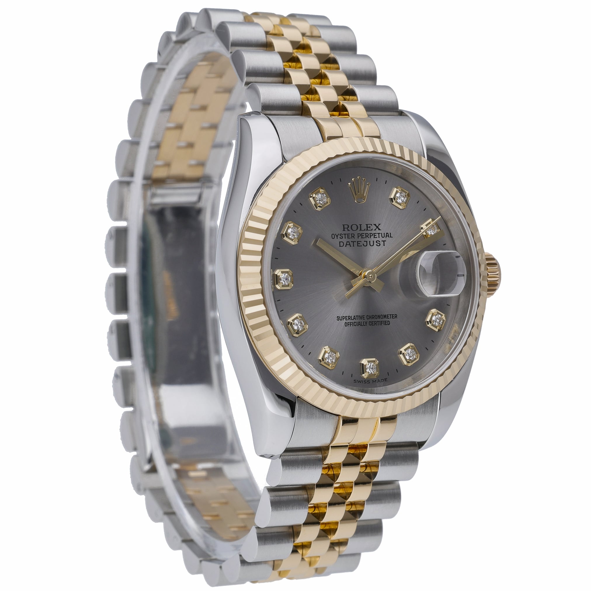 Rolex Datejust 116233 with silver dial and steel & yellow gold case - product image 4