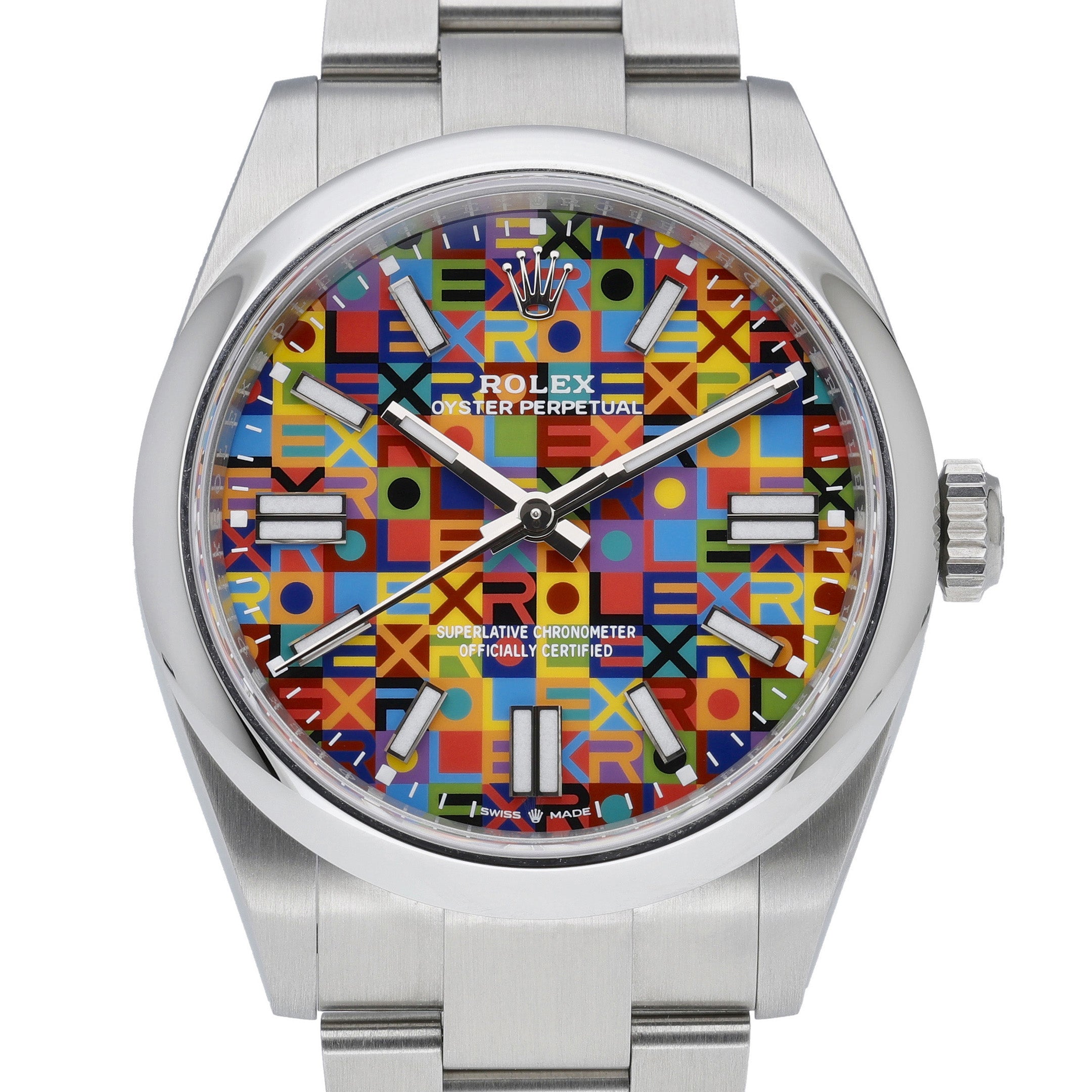 Rolex Rolex Oyster Perpetual 41 134300 with multicoloured jubilee motif dial and oystersteel case