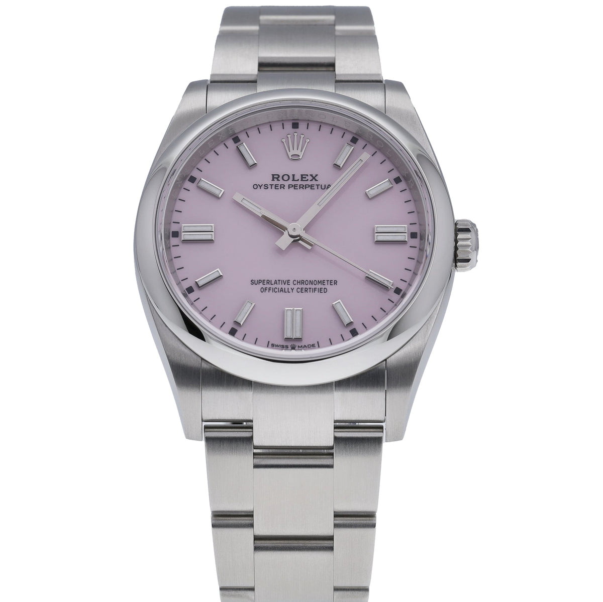 Rolex Oyster Perpetual 126000 with pink dial and oystersteel case - product image 2