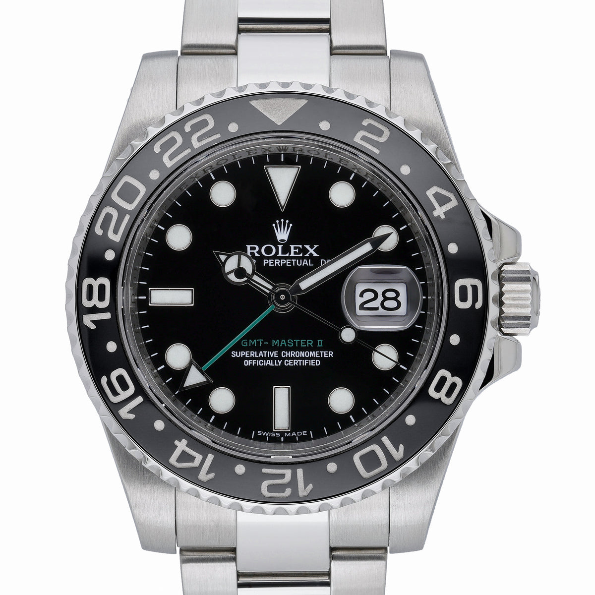 Rolex GMT-Master II 116710LN with black dial and oystersteel case