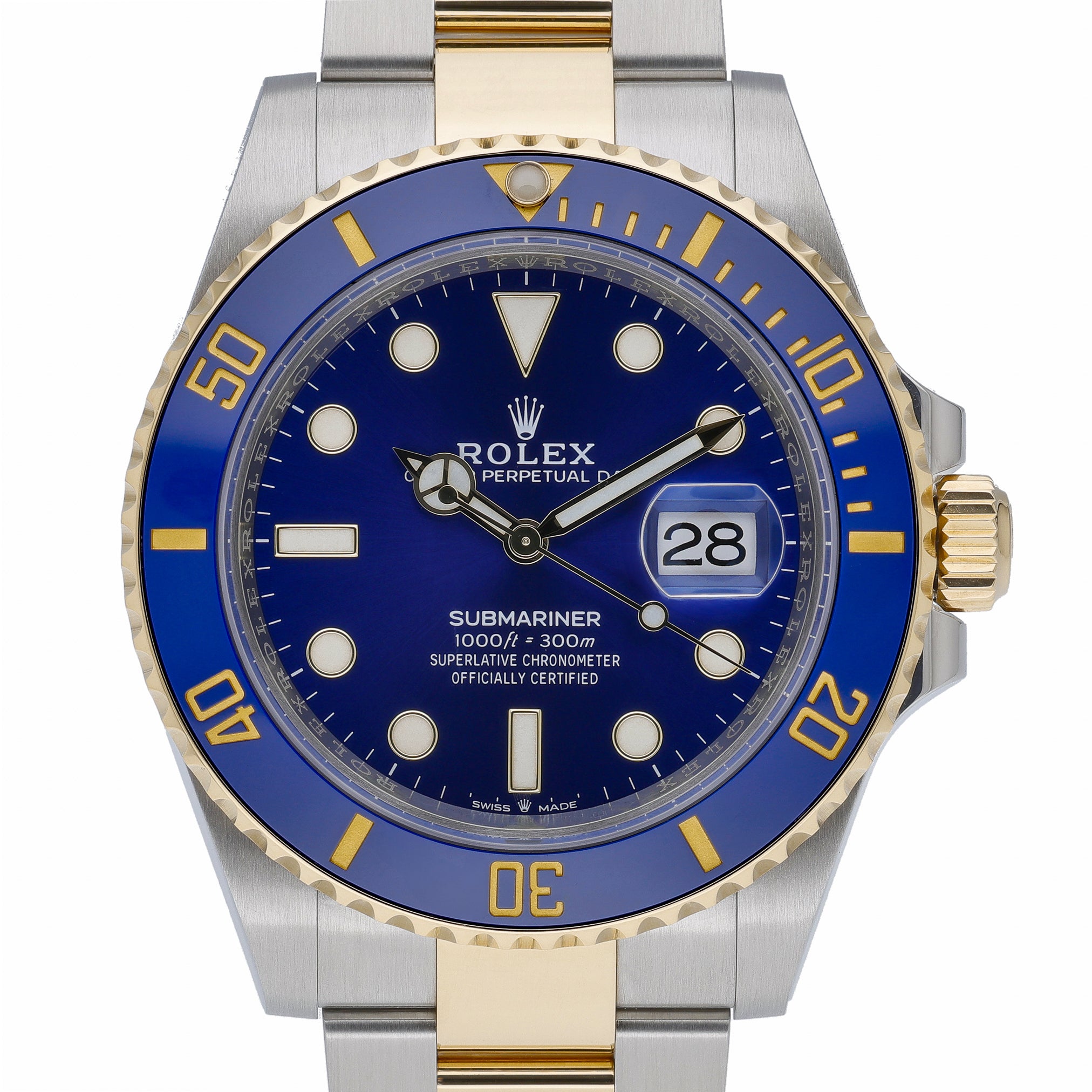 Rolex Submariner 126613LB with blue dial and steel & yellow gold case
