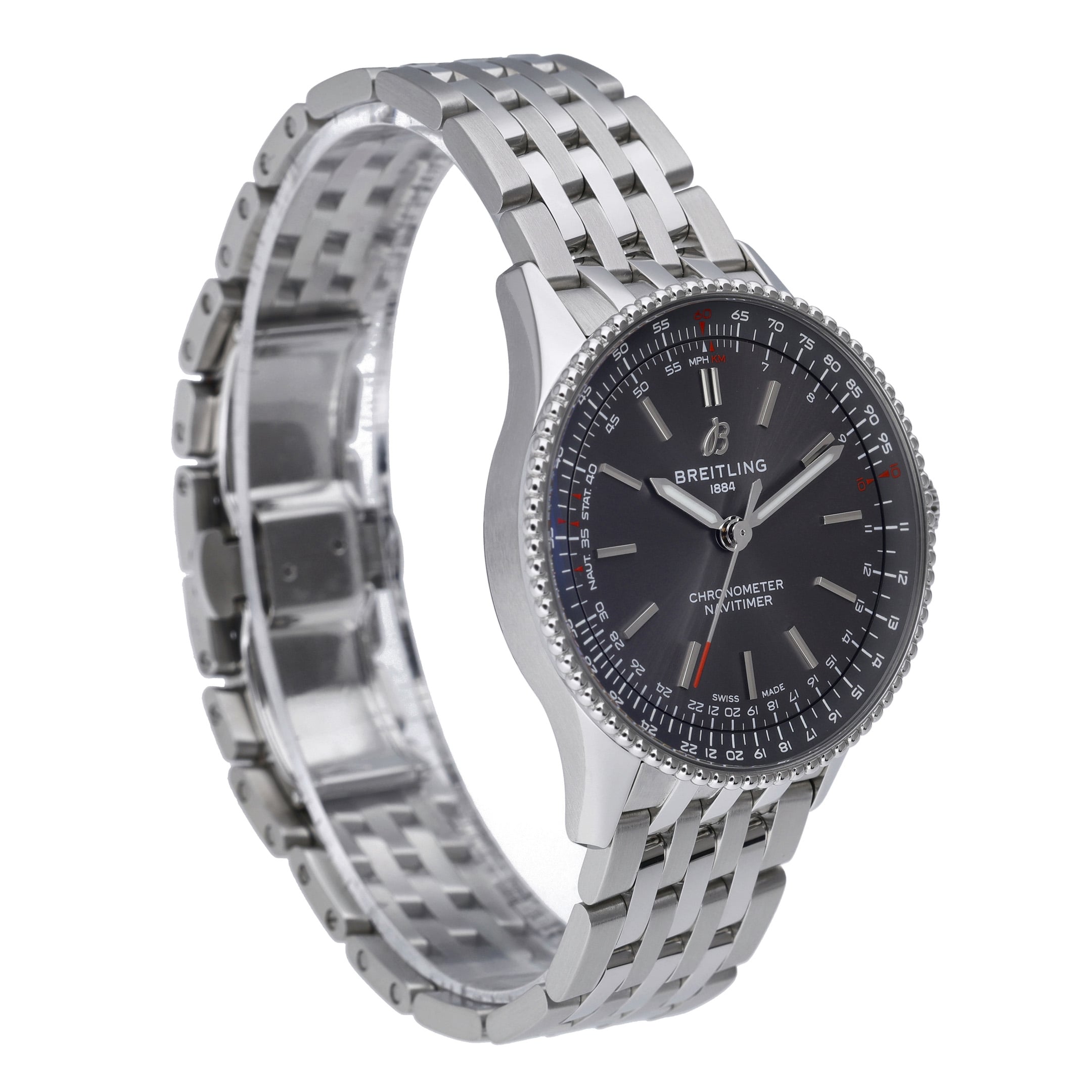 Breitling Automatic 36 A17327 with grey dial and steel case - product image 4