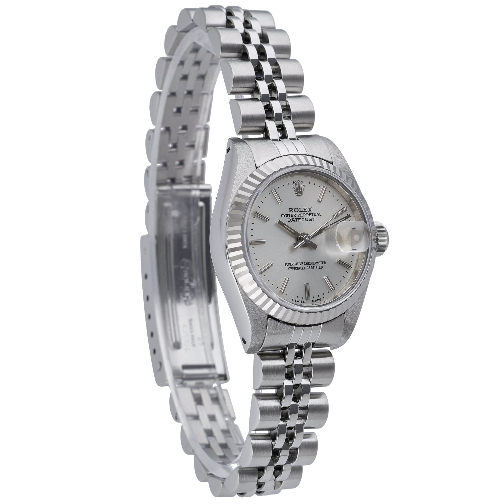 Rolex Datejust 69174 with silver dial and steel & white gold case - product image 4