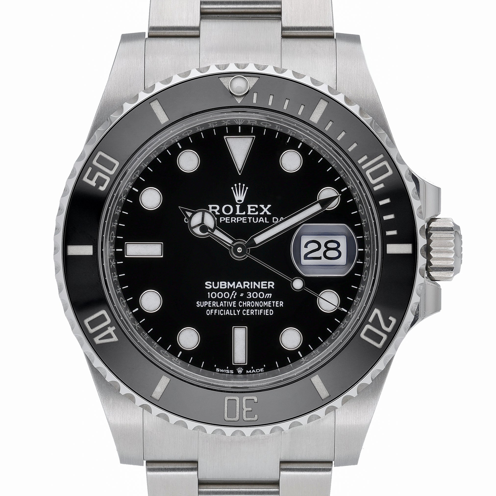 Rolex Submariner 126610LN with black dial and oystersteel case