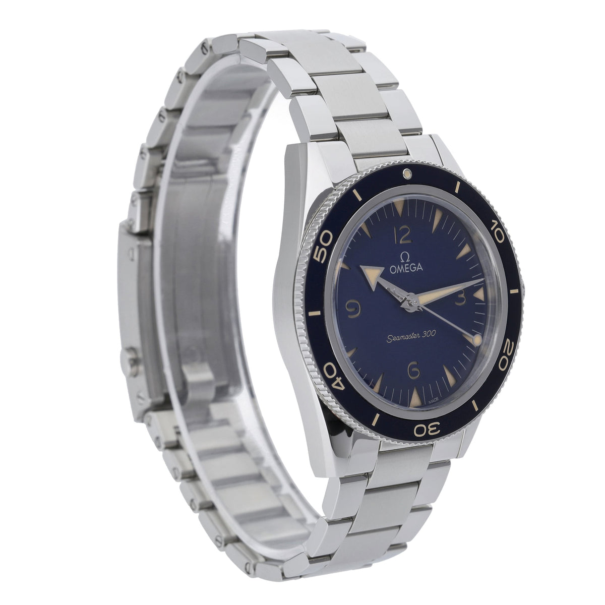 Omega Seamaster 300 234.30.41.21.03.001 with blue dial and steel case - product image 4