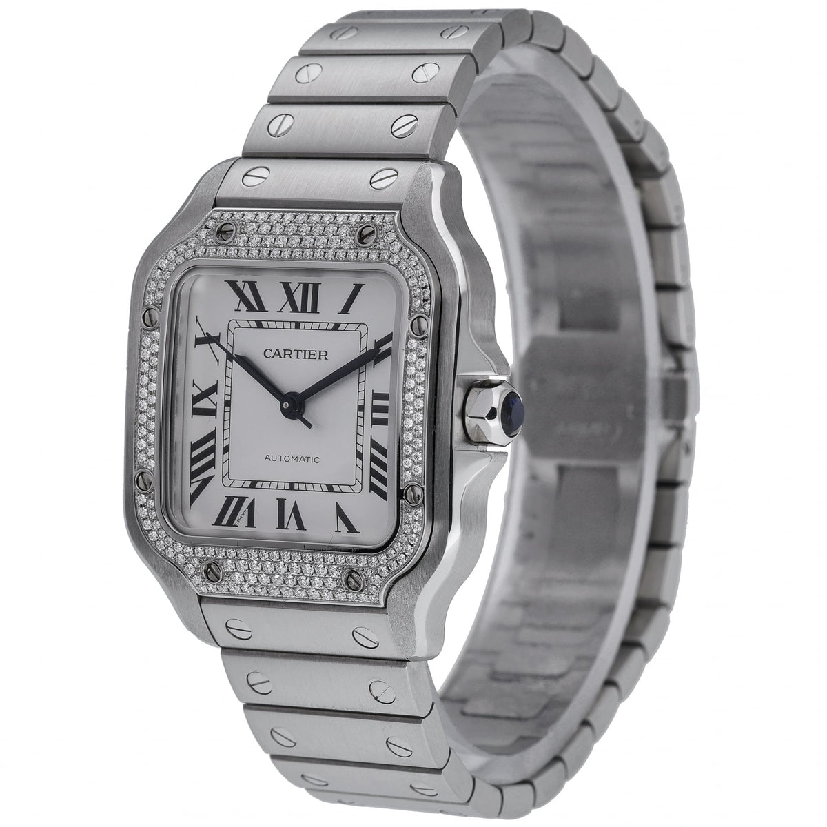 Cartier Santos W4SA0005 with silver dial and steel case - product image 3