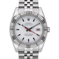 Rolex Turn-O-Graph 116264 with white dial and oystersteel and white gold case