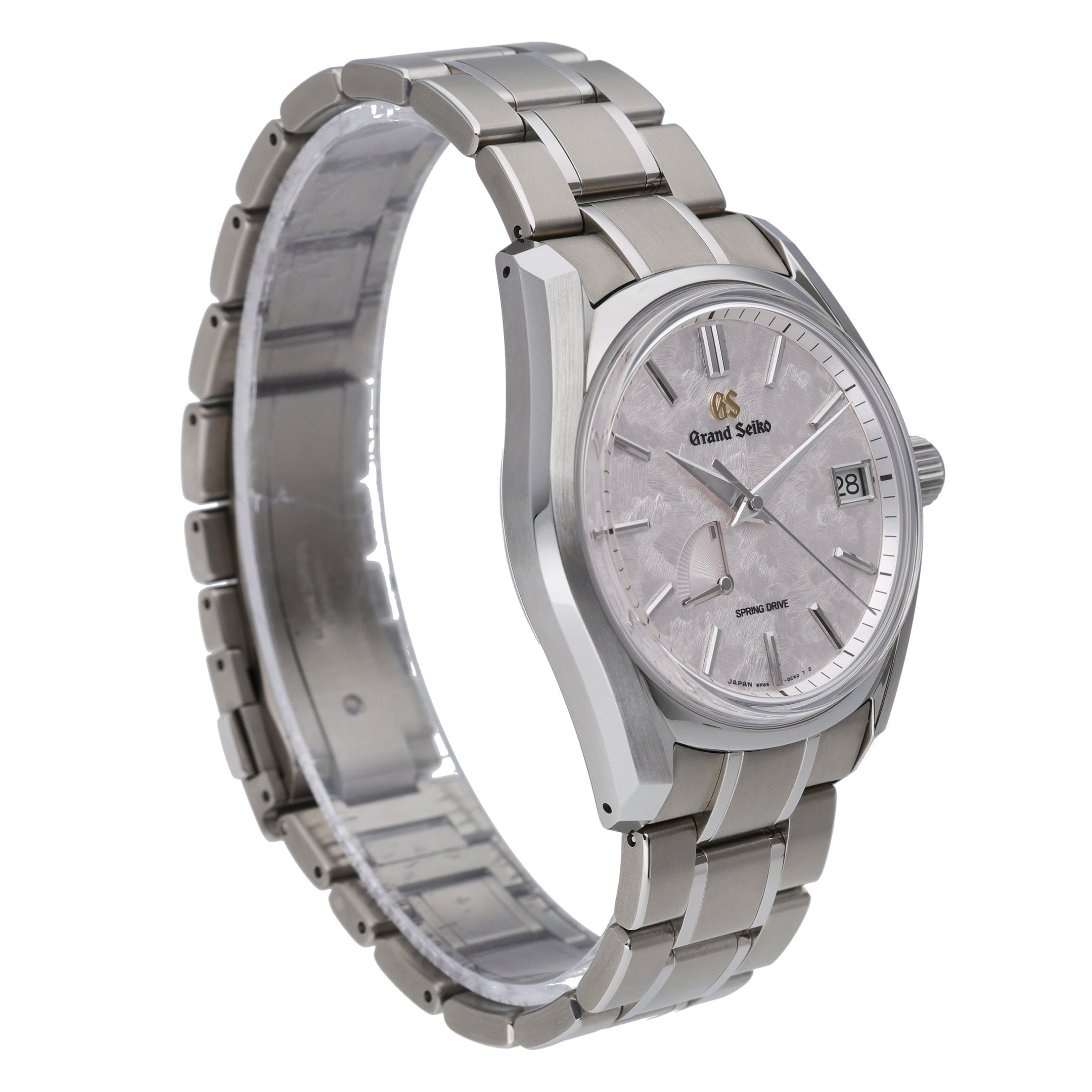 Grand Seiko Shunbun' Spring Cherry Blossom Spring Drive SBGA413G with pink dial and titanium case - product image 4