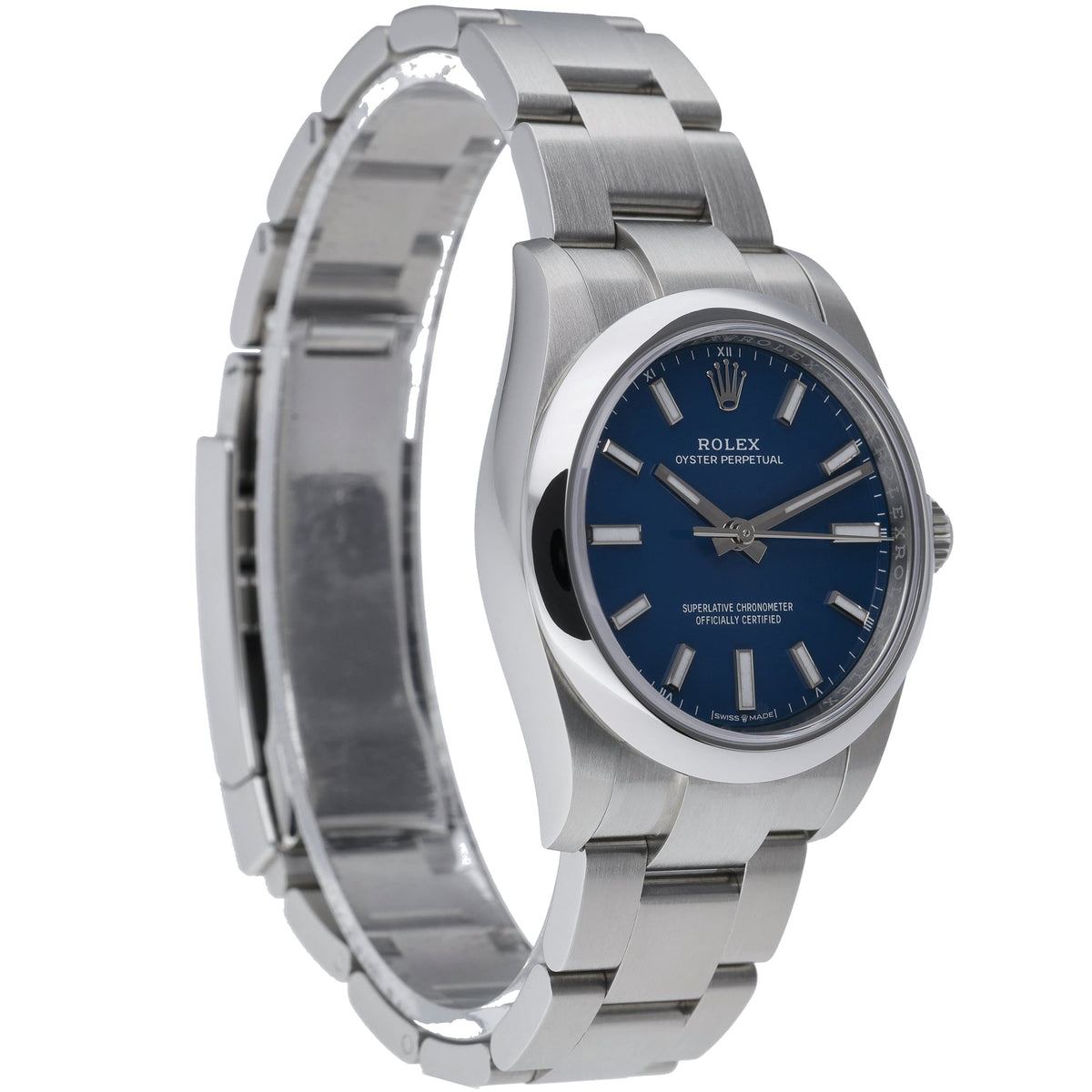 Rolex Rolex Oyster Perpetual 34 124200 with med blue dial and oystersteel case - product image 4