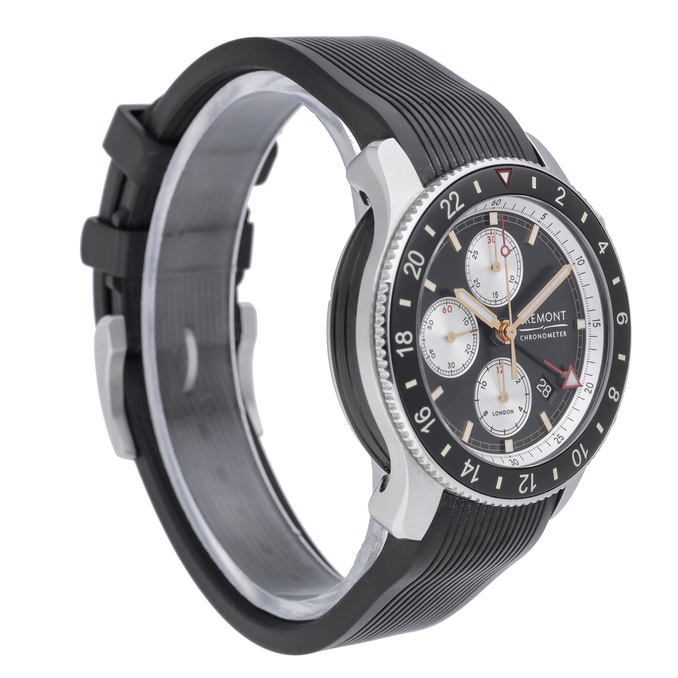 Bremont Supermarine Smarinechrono-BK-R-S with black dial and steel case - product image 4