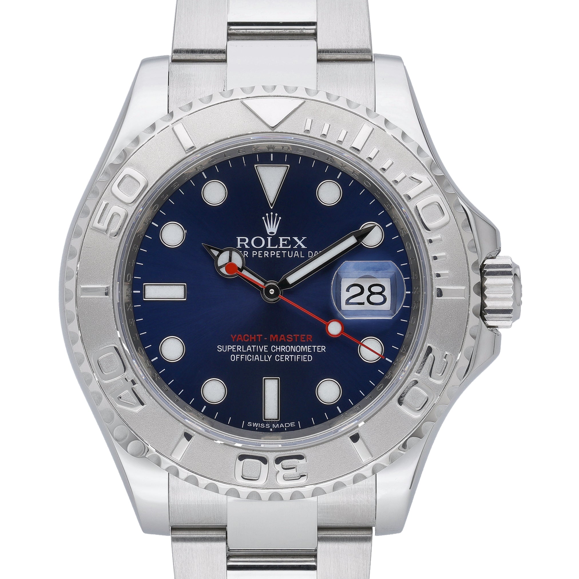 Rolex Yacht-Master 40 116622 with blue dial and oystersteel case