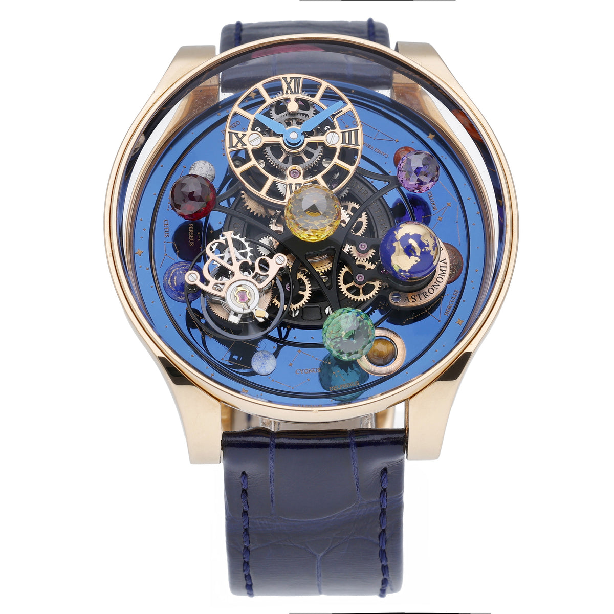 Jacob & Co Astronomia Solar Constellations AS300.40.AA.AE.A with blue dial and 18ct rose gold case - product image 3