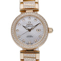 Omega De Ville Ladymatic 425.65.34.20.55.005 with mother of pearl dial and 18ct rose gold case