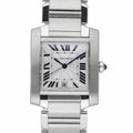 Cartier Tank Francaise 2302 with white dial and steel case