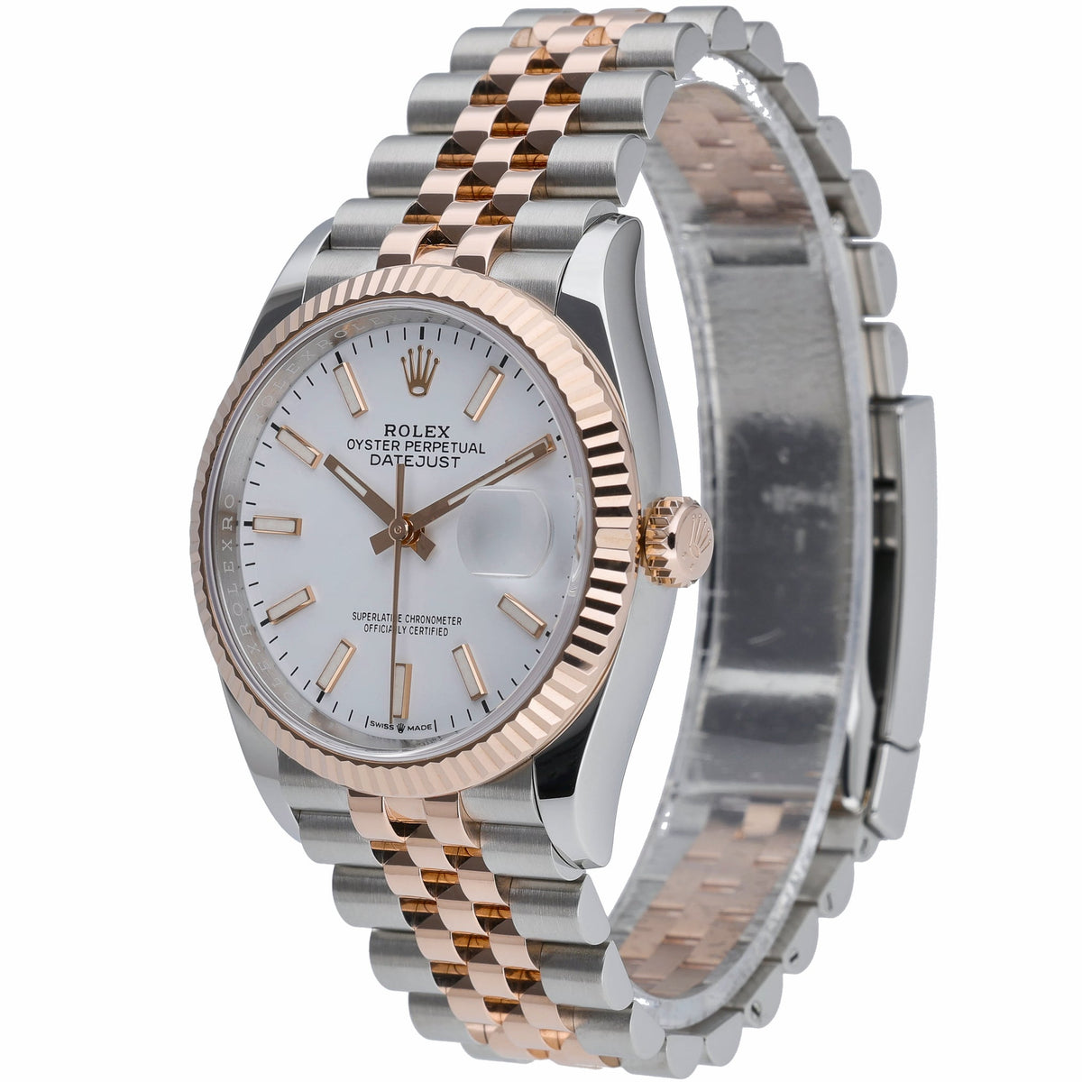 Rolex Datejust 36 126231 with white dial and steel & rose gold case - product image 3