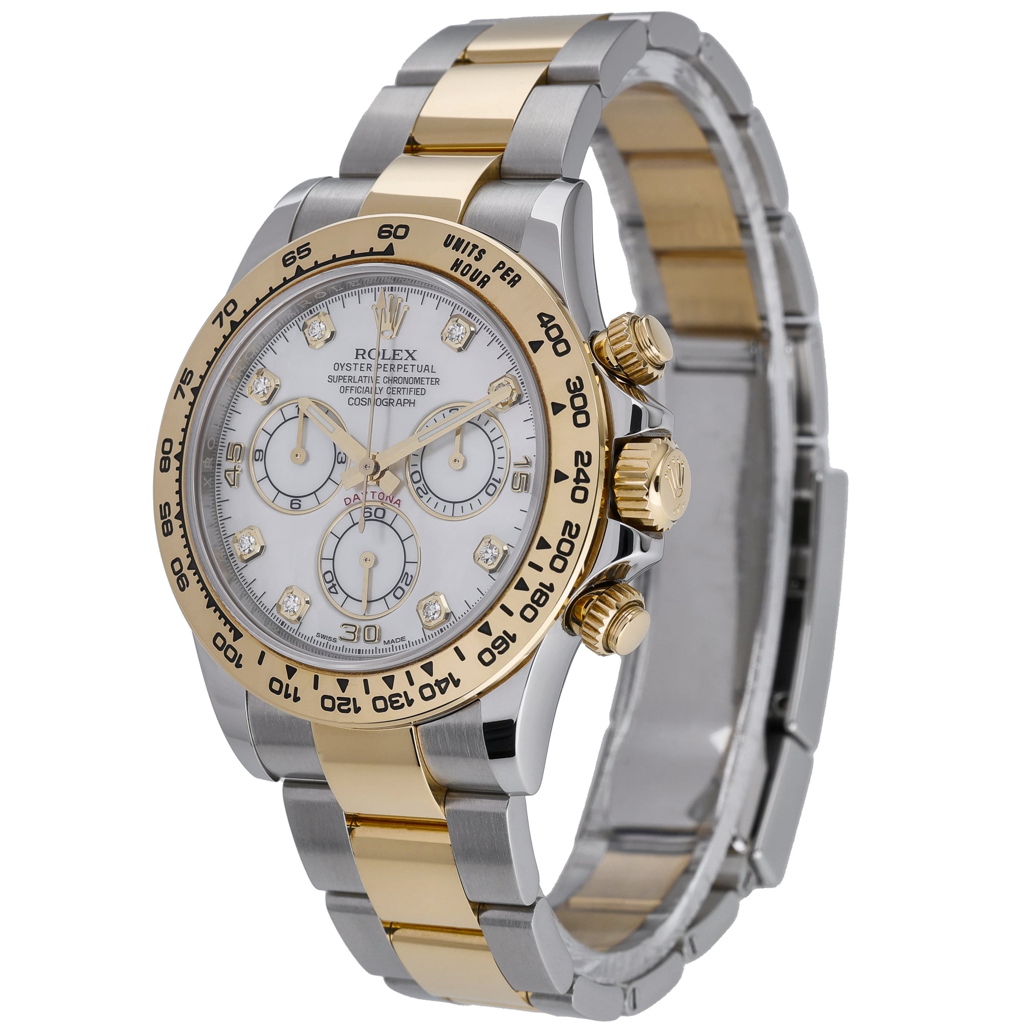 Rolex Daytona 116503 with mop diamond dial dial and steel & yellow gold case - product image 3