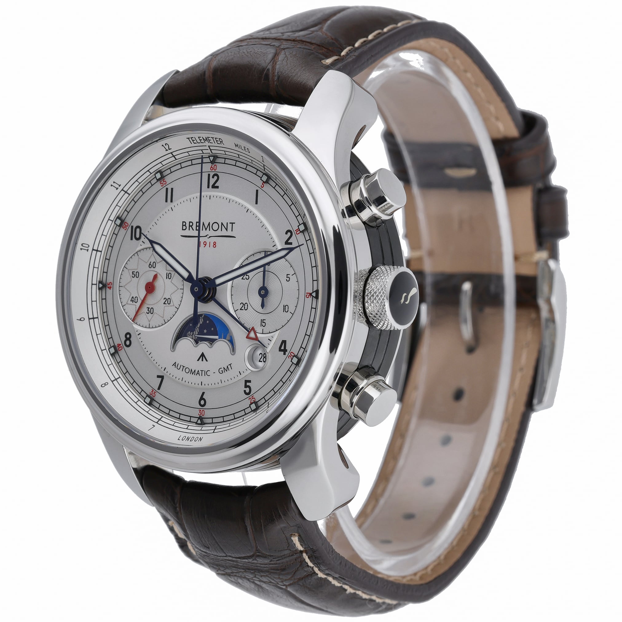 Bremont 1918 Star Legacy Automatic Chronograph 1918 with white dial and steel case - product image 3