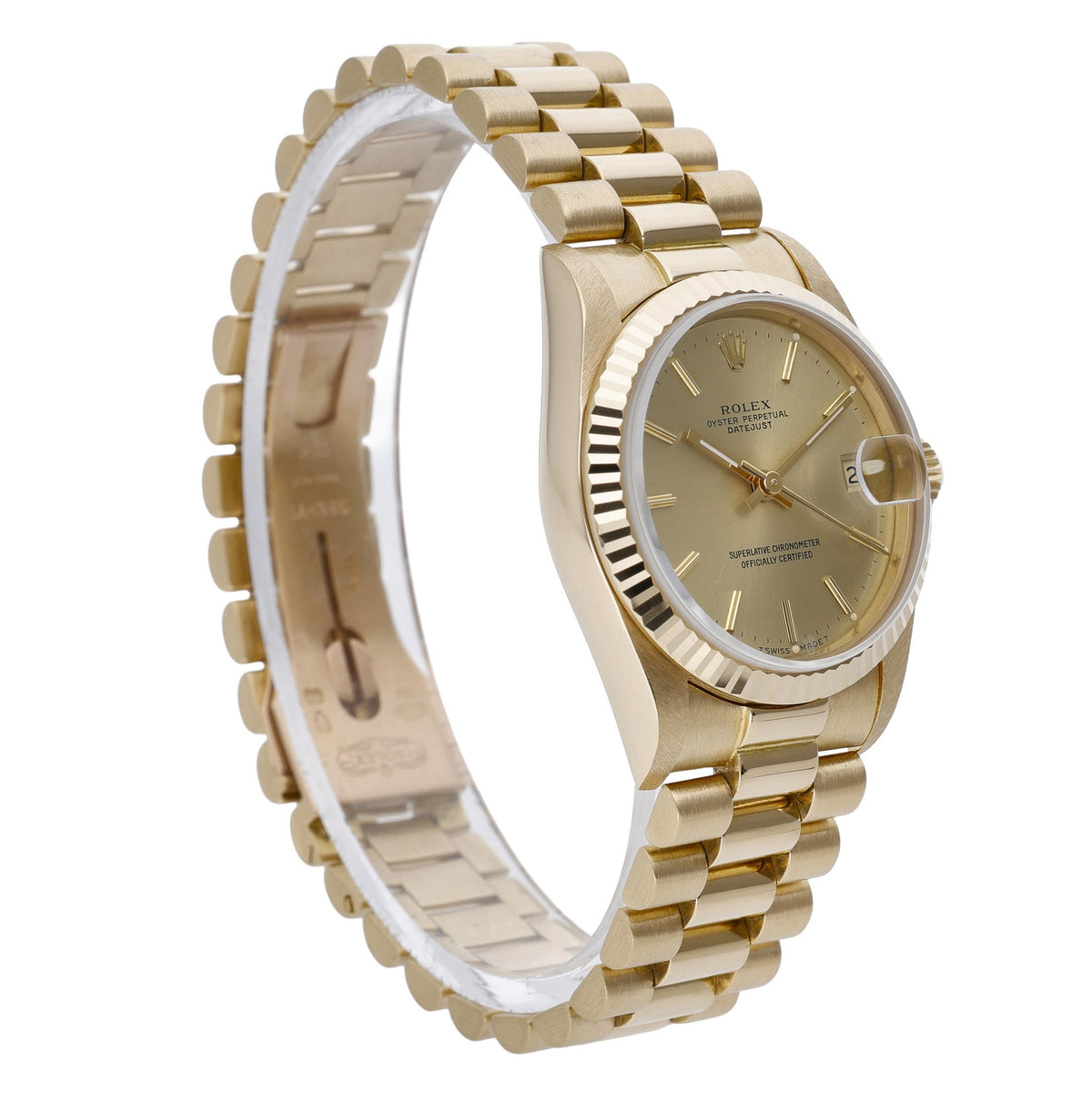 Rolex Datejust 31 68278 with champagne dial and 18ct yellow gold case - product image 4