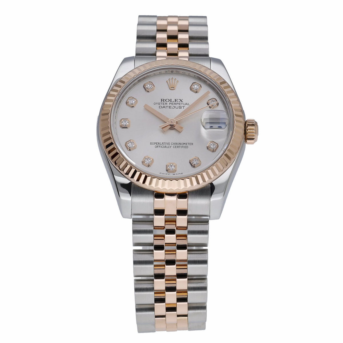 Rolex Datejust 31 178271 with silver dial and steel & rose gold case - product image 2