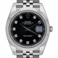 Rolex Datejust 41 126334 with black dial and steel & white gold case