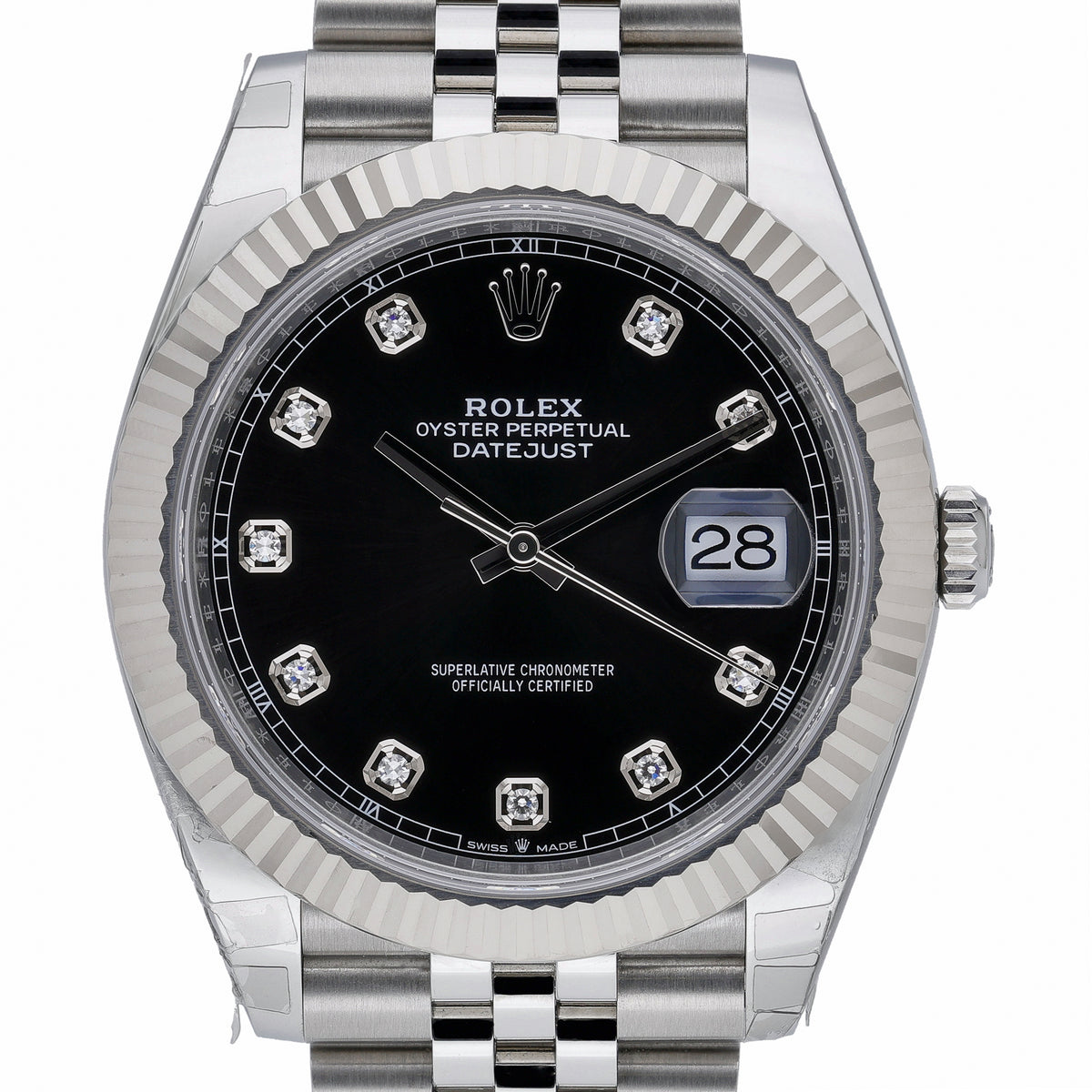 Rolex Datejust 41 126334 with black dial and steel & white gold case