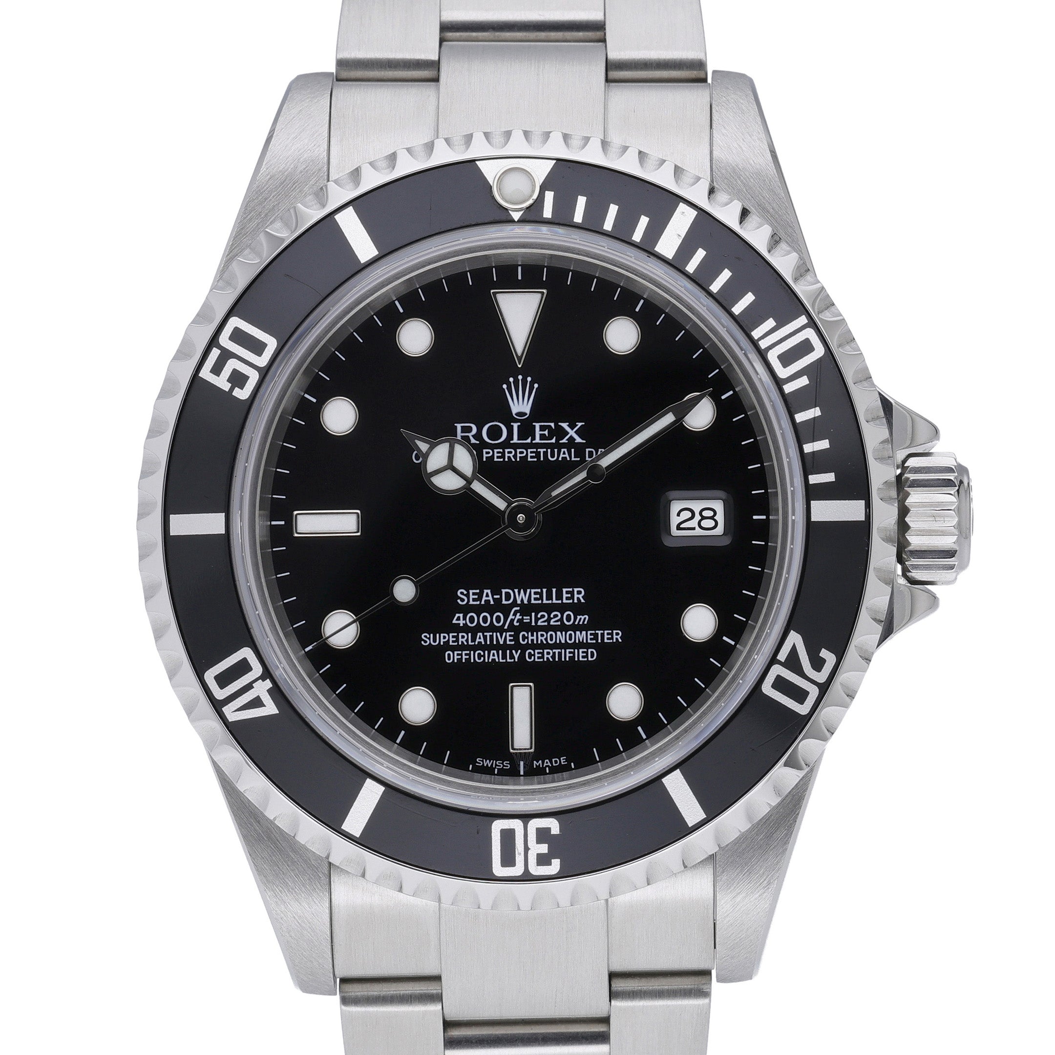 Rolex Sea-Dweller 16600 with black dial and oystersteel case