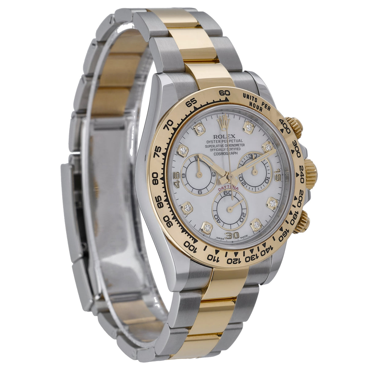Rolex Daytona 116503 with mop diamond dial dial and steel & yellow gold case - product image 4
