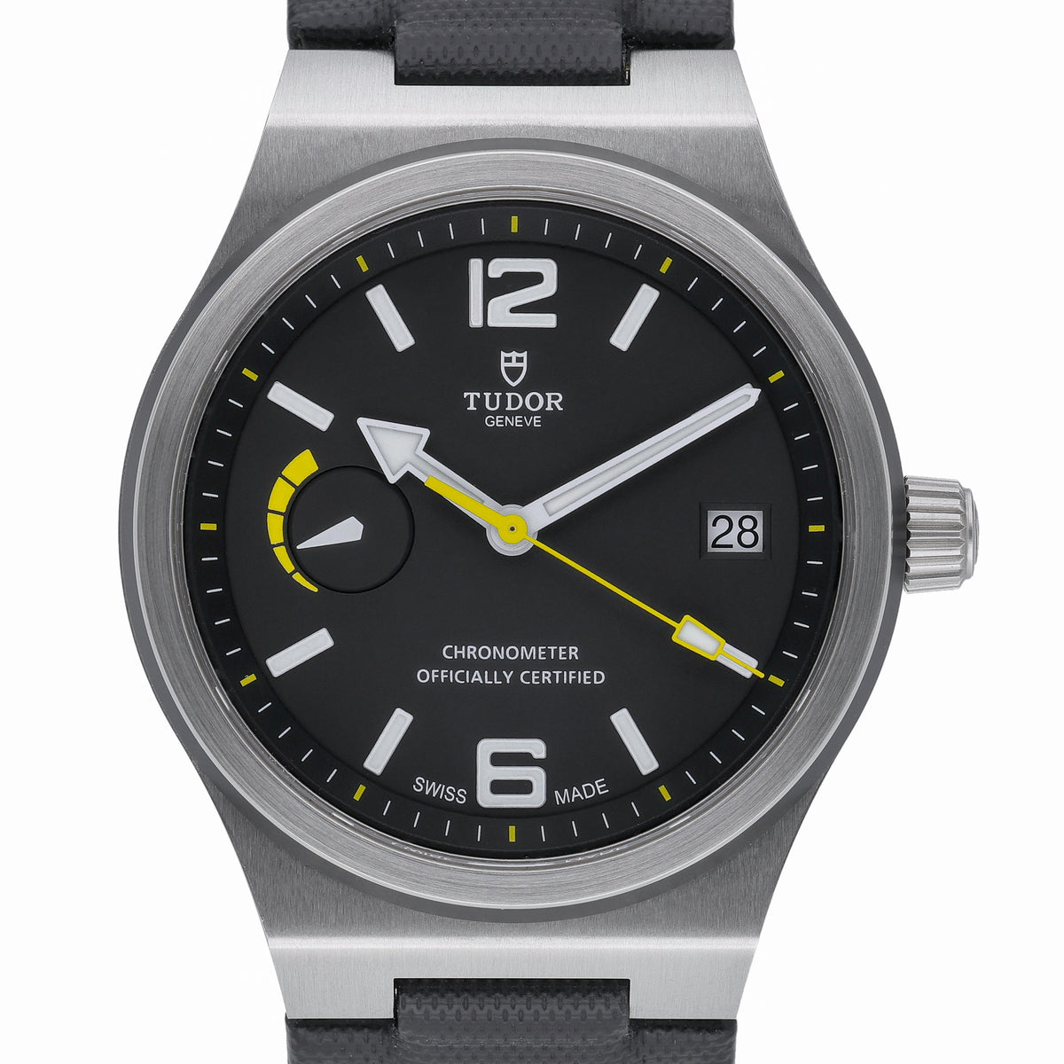 Tudor North Flag 91210N with black dial and steel case