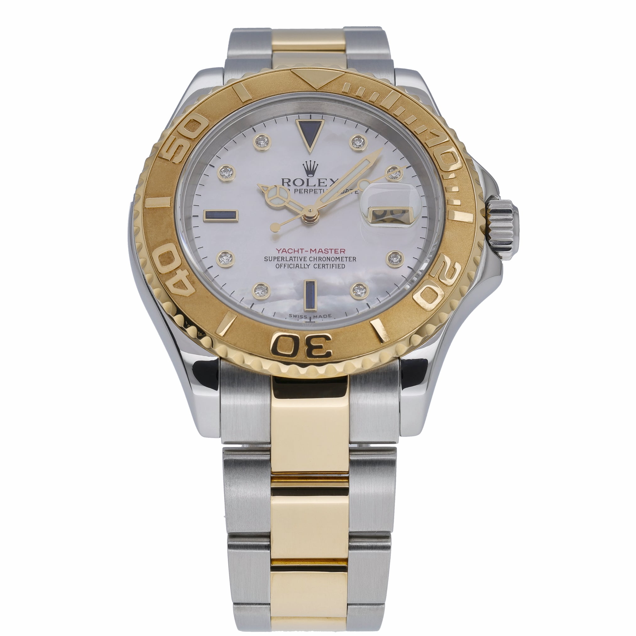 Rolex Yacht-Master 40 16623 with mop sapphire dial and steel & yellow gold case - product image 2