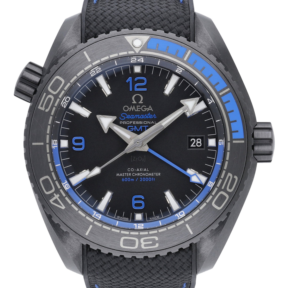 Omega Seamaster Planet Ocean 215.92.46.22.01.002 with black dial and ceramic case