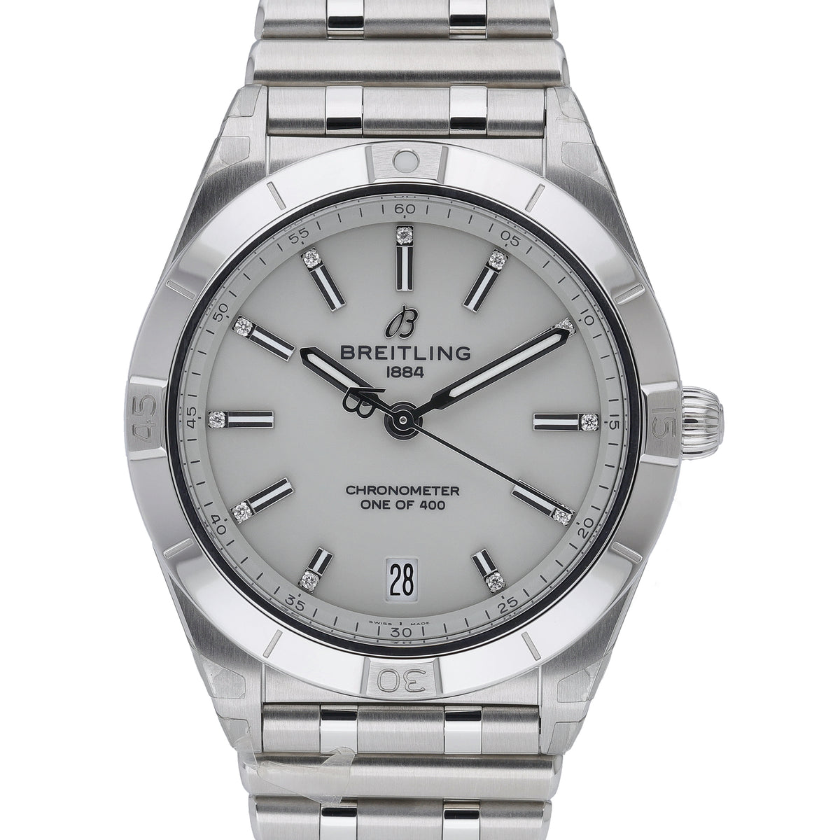 Breitling Victoria Beckham A103801A1G1A1 with grey dial and steel case