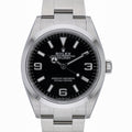 Rolex Explorer 124270 with black dial and oystersteel case