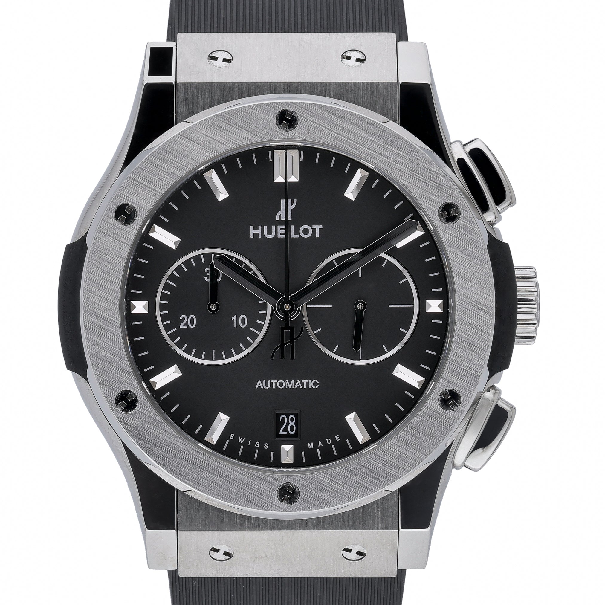 Hublot Classic Fusion Chronograph 541.NX.1171.RX with black dial and titanium case