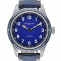 Montblanc 1858 MB126758 with blue dial and steel case