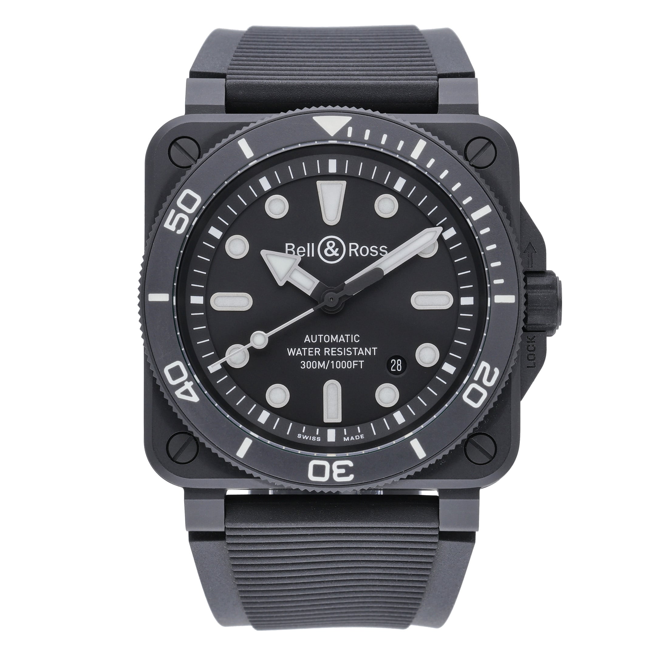 Bell & Ross BR-03 Diver Black Matte BR03A-D-BL-CE/SRB with black dial and ceramic case - product image 2